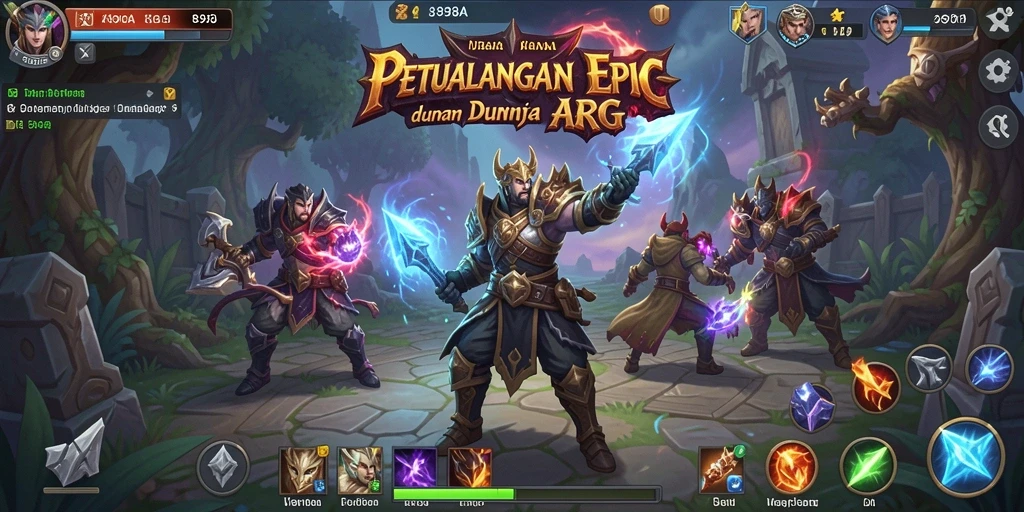 Tangkapan layar menggambarkan petualangan seru di dunia ARPG.