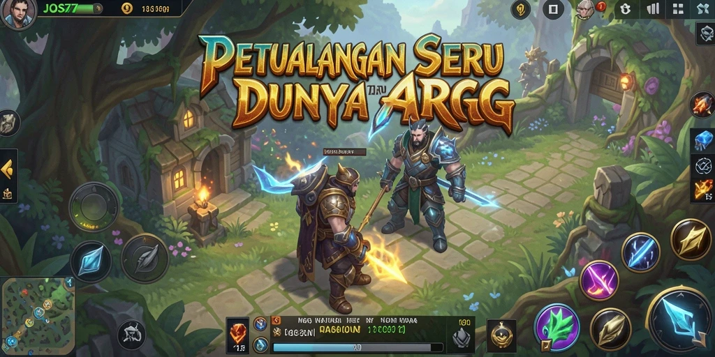 Screenshot JOS77 menampilkan aksi pertempuran mendebarkan dalam dunia ARPG.