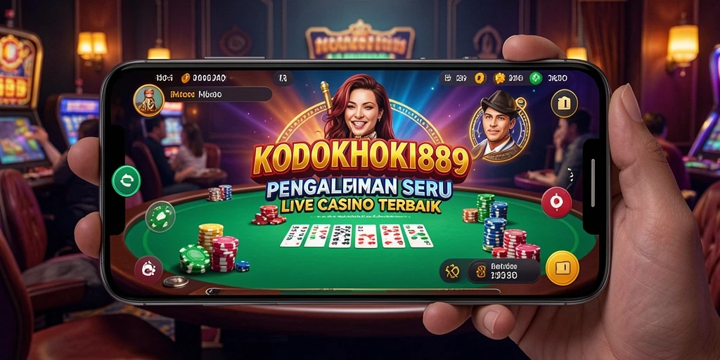 Tampilan gameplay Live Casino yang menegangkan dan interaktif.