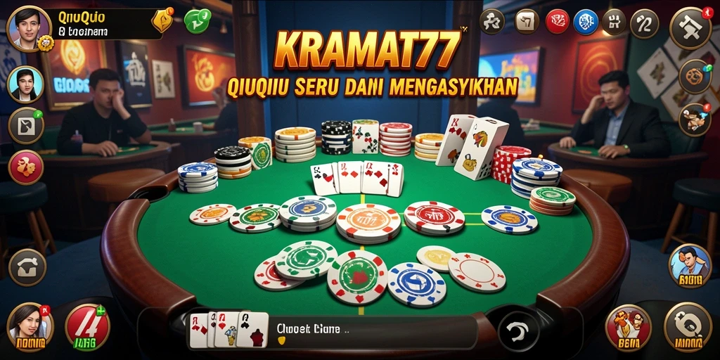 Gameplay QiuQiu yang menarik dan mengasyikkan di KRAMAT77.
