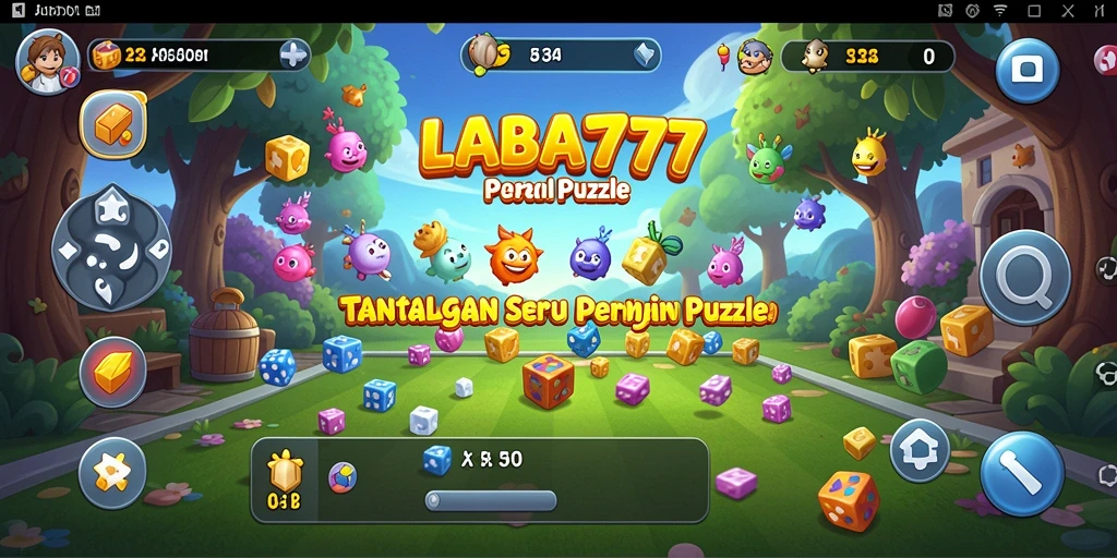 Tampilan gameplay menarik dalam game Puzzle LABA777.