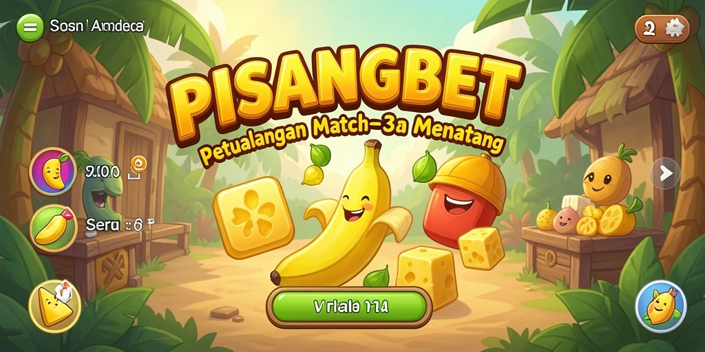 Screenshot PISANGBET menampilkan gameplay seru Match-3 yang memikat.