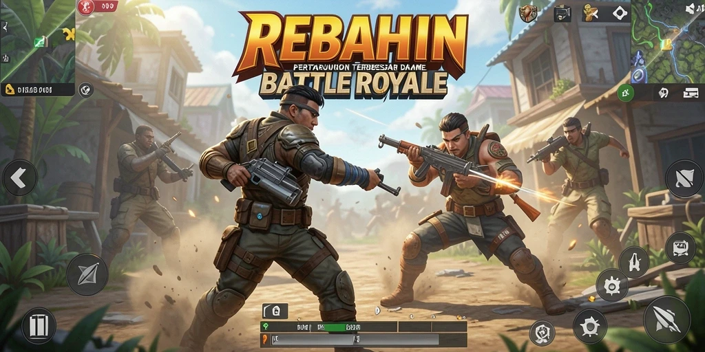 Tampilan menarik dari gameplay REBAHIN yang seru dan penuh aksi.