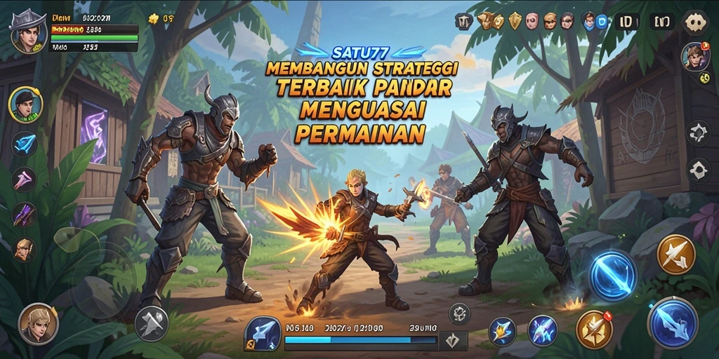 Tampilan gameplay SATU77 yang menegangkan dan strategis.